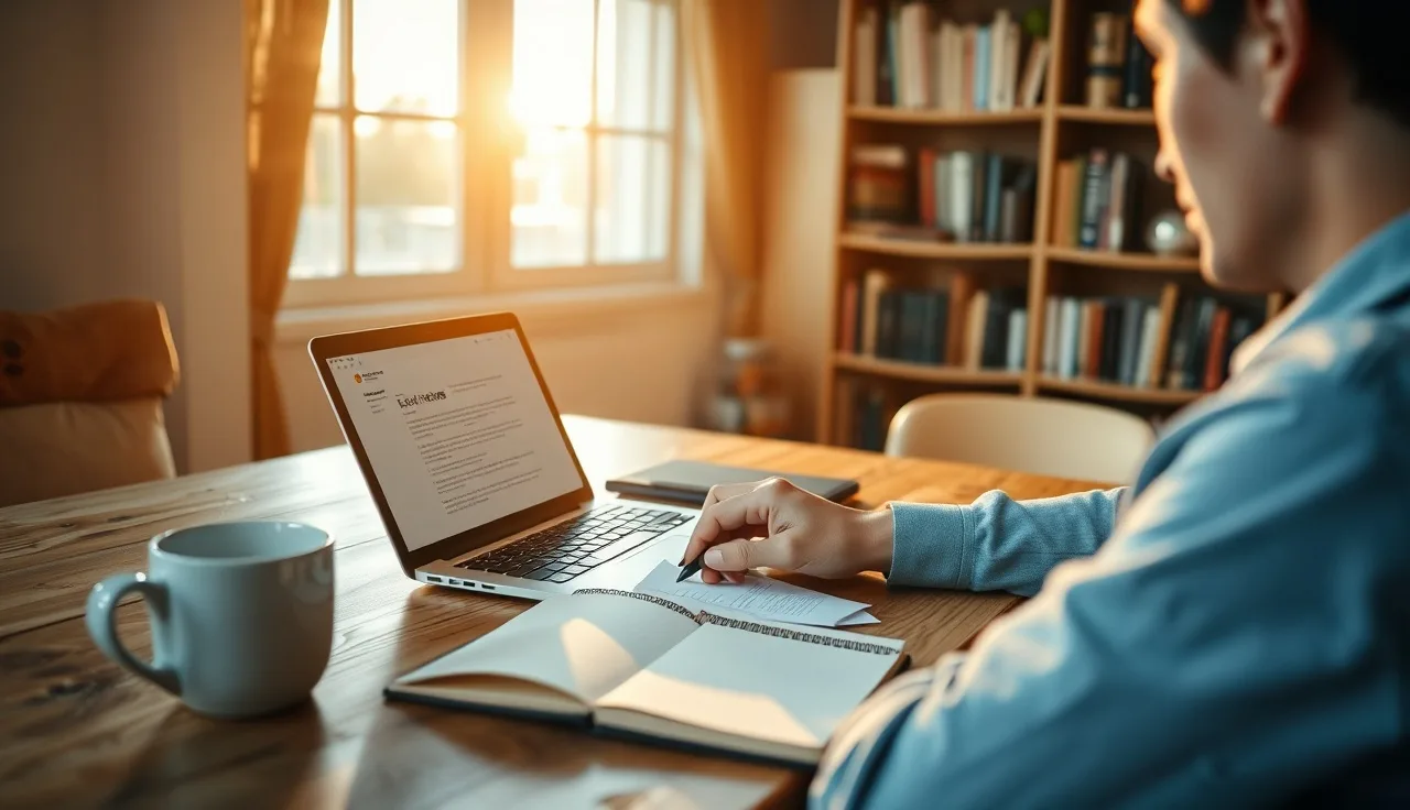 Person reading consent email on laptop before making an outbound sales call