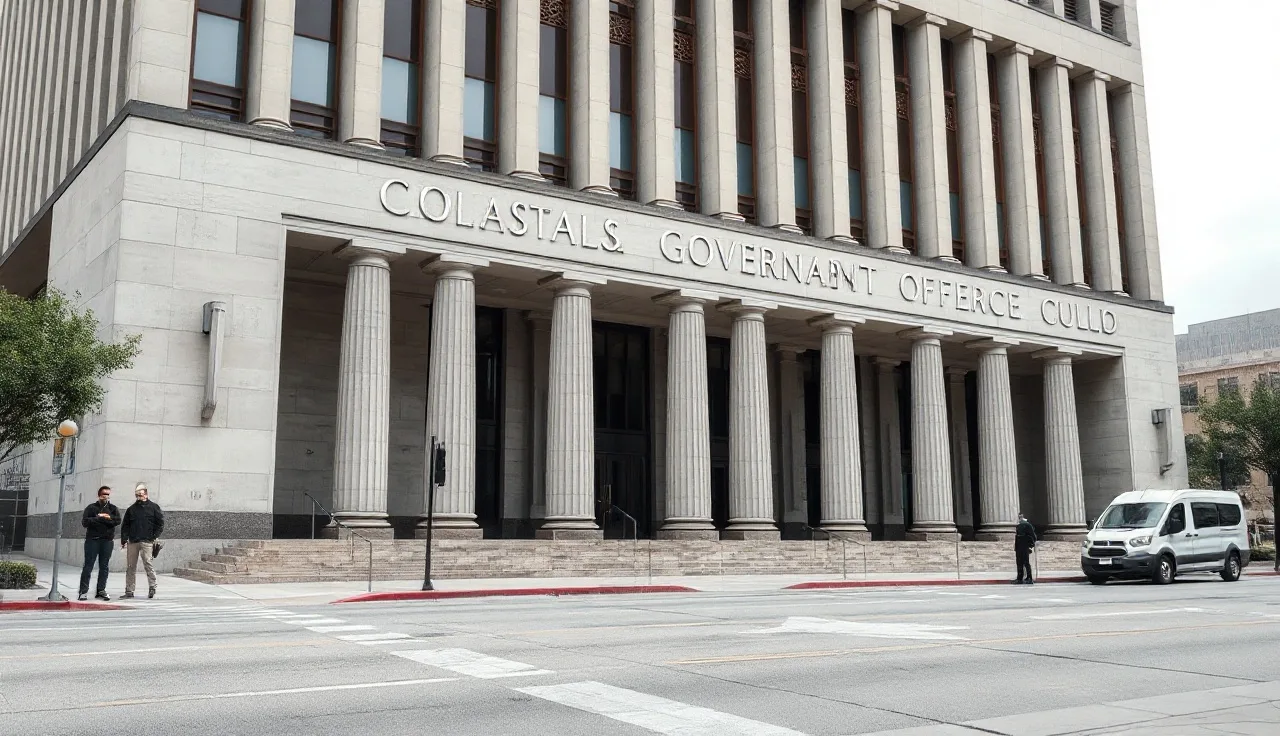 Federal government building exterior representing FTC DNC registry administration