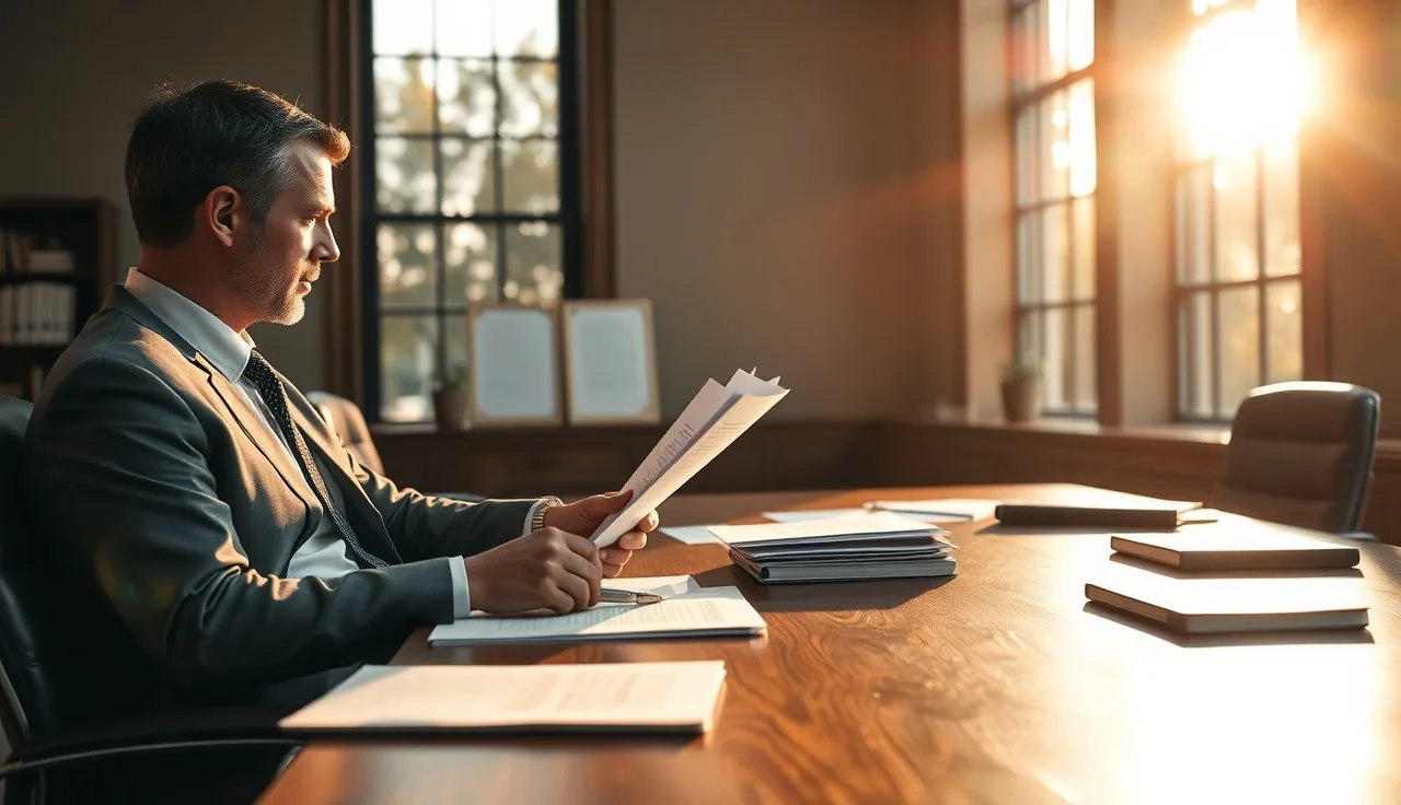 Lawyers reviewing acquisition documents at conference table, TCPA liability due diligence